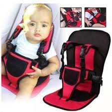حزام أمان مقعد سيارة محمول للأطفال مع وسادة ناعمة