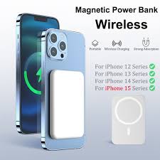 POWER BANK مغناطيسي بدون سلك 10000mAh شحن سريع USB-C
